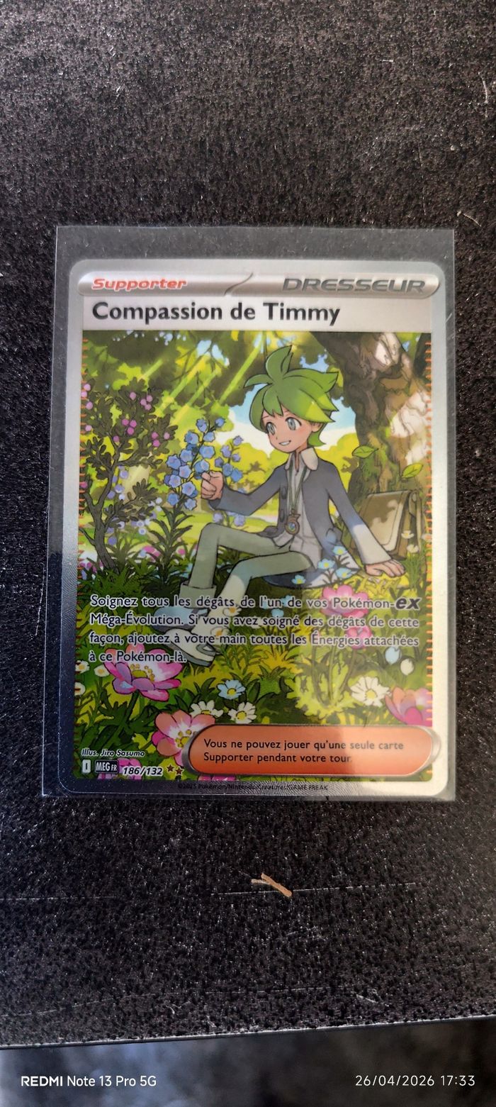 Carte Pokémon – Compassion de Timmy 186/132 – Full Art – Neuve - photo numéro 1