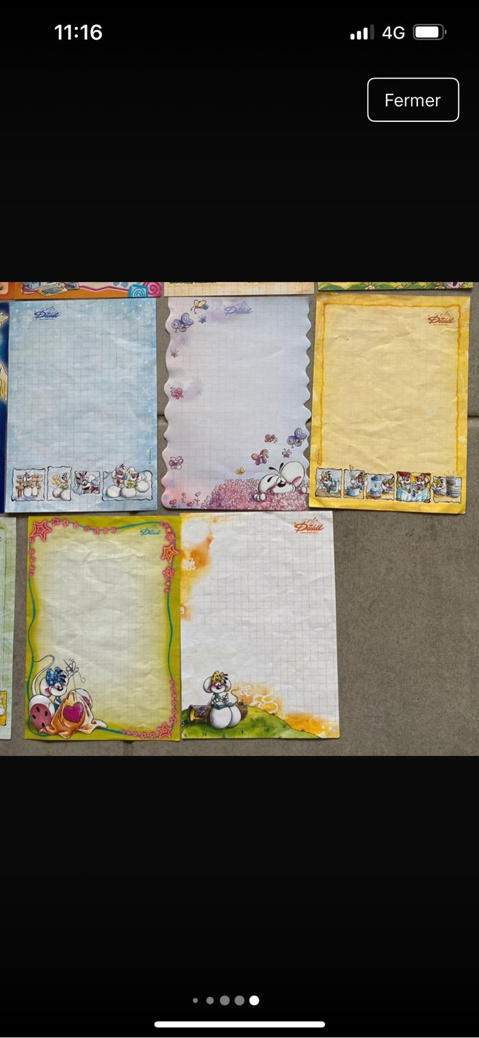 Lot de 18 Feuilles Diddl A6 - photo numéro 5