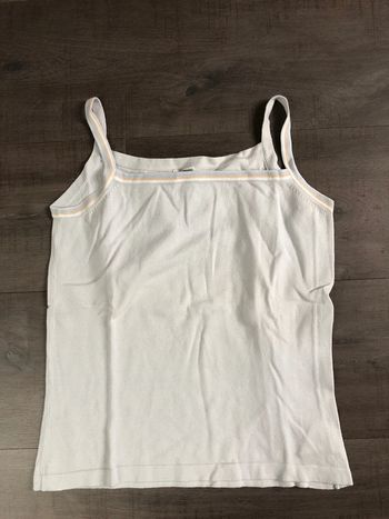 Débardeur Etam bretelles spaghettis bleu clair taille 38