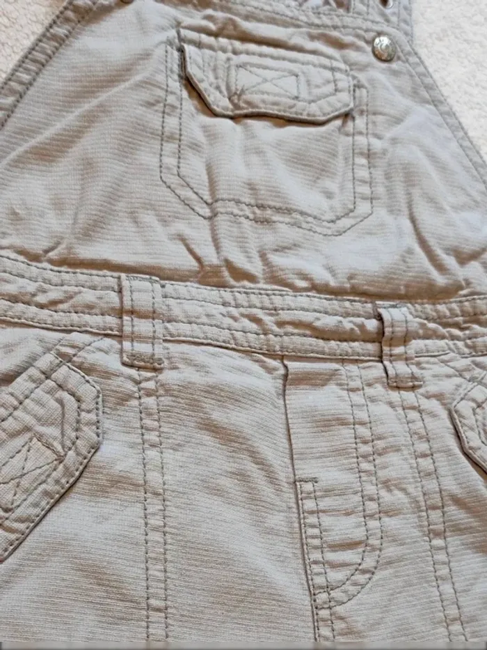 Salopette short grise 12 mois - photo numéro 3