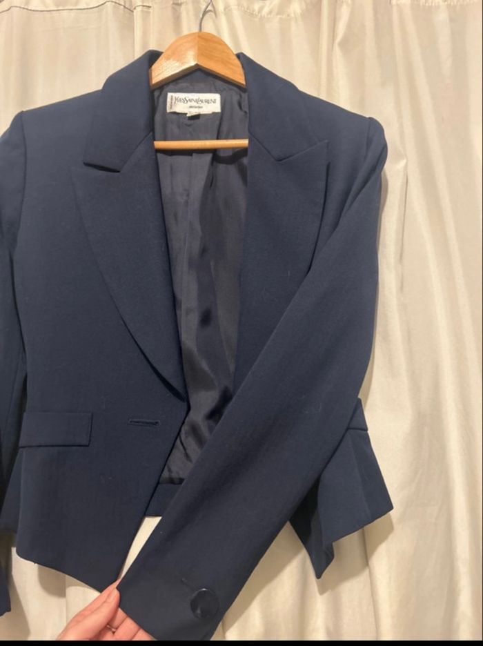 Veste tailleur bleu marine femme - photo numéro 4