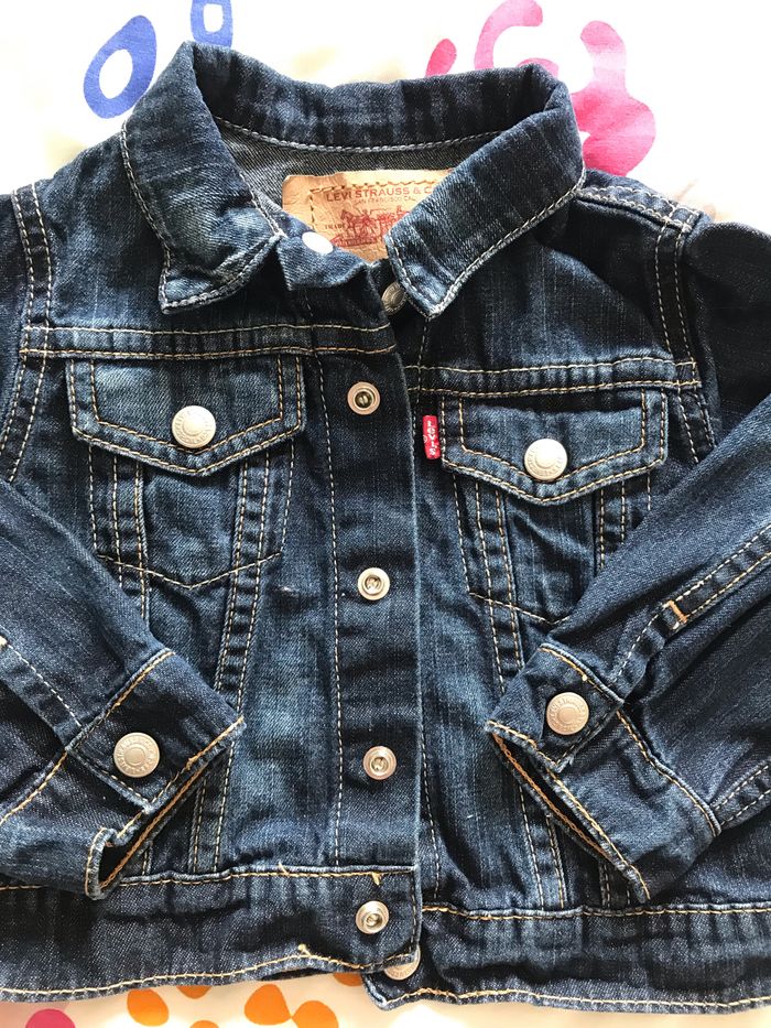 Veste en jean brut Levi’s 18 mois - photo numéro 2