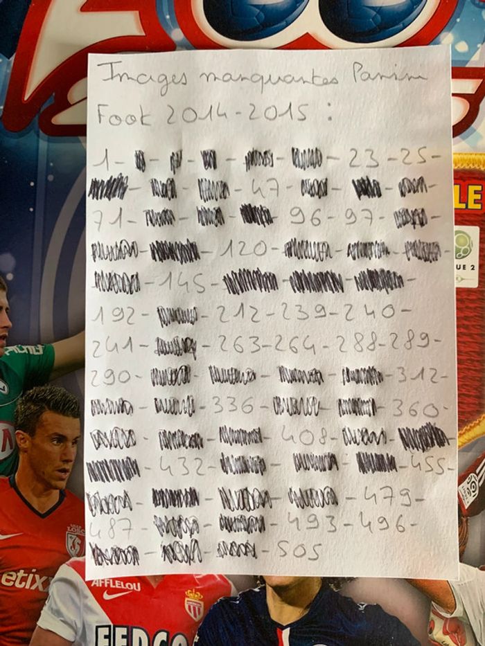 Panini Foot 2014-2015 - photo numéro 3