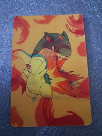 Carte Pokémon holographique vintage