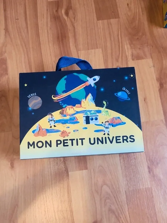 Coffret de jeu en bois "Mini-univers : Dinosaures dans l'espace " - photo numéro 2