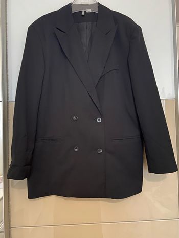 Veste noire oversize S