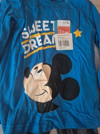 Pyjamas deux pièces mickey 5 ans