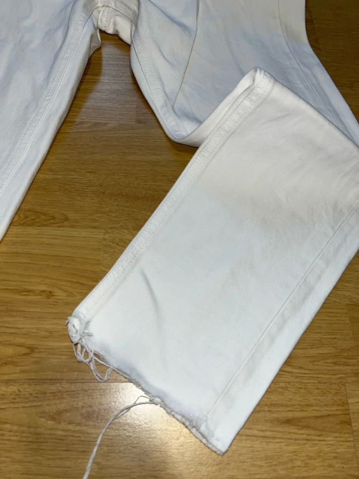 Jean blanc, taille 34 marque PIMKIE - photo numéro 2