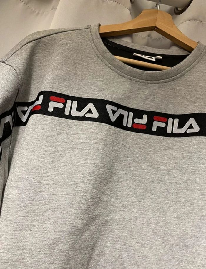 sweat fila gris mixte neuf