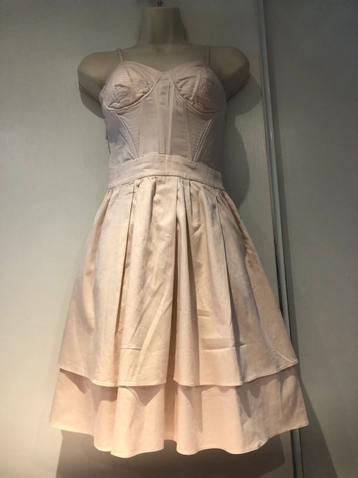 Robe rose poudré Naf-Naf taille 34 style vintage - photo numéro 16