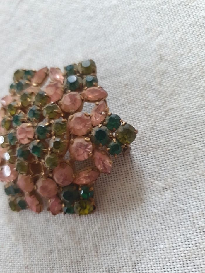 Broche ancienne strass - photo numéro 5