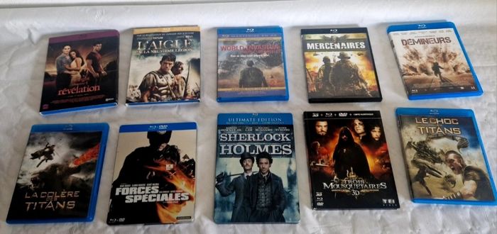 Lot Blu-ray Films Action Guerre Sherlock Holmes Forces Spéciales