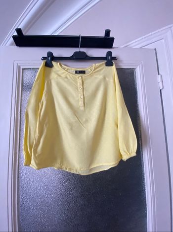 Blouse fluide jaune clair Tex