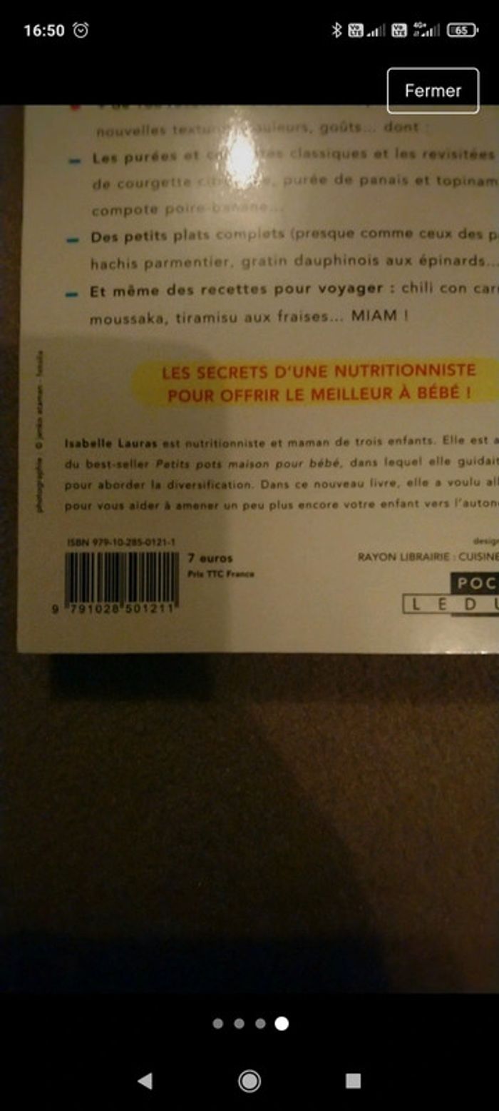 Livre de poche recettes bébé - photo numéro 4