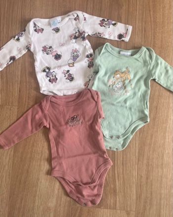 Lot 3 bodies Disney - 3 mois 