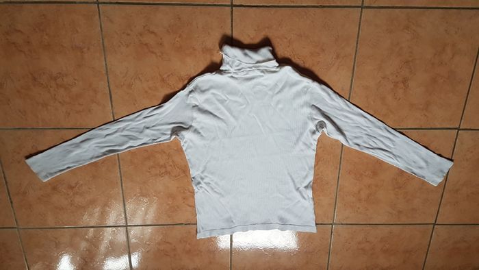 Pull fin col roulé femme blanc 40 Adèle Joris - photo numéro 5