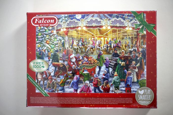 Puzzles neufs sous blister 2 x 1000 pièces "The Christmas Carousel" par Daniela Pirola - photo numéro 2