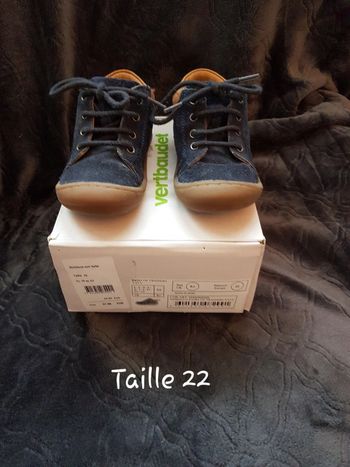 Chaussures de marche bleues T 22 Verbaudet