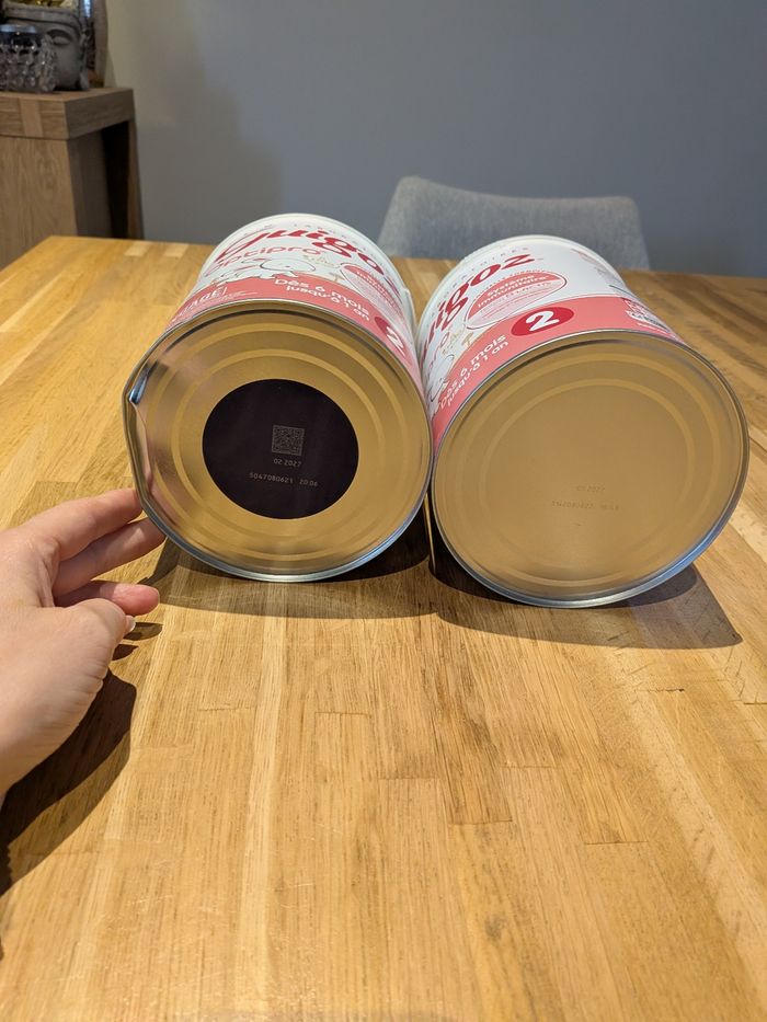 Lot de 2 boîtes de lait Guigoz optipro 2 en 830grs  neuves - photo numéro 5