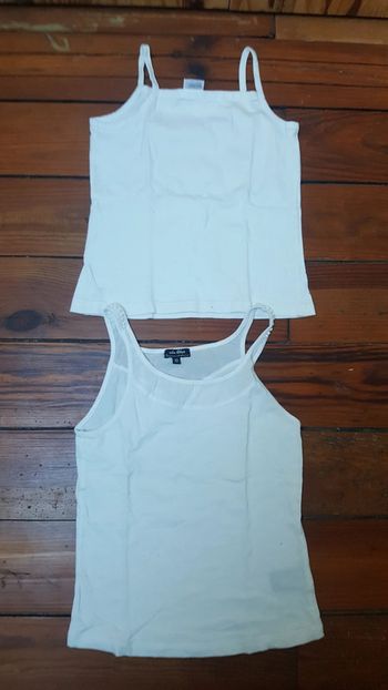Lot de 2 débardeurs basiques fille