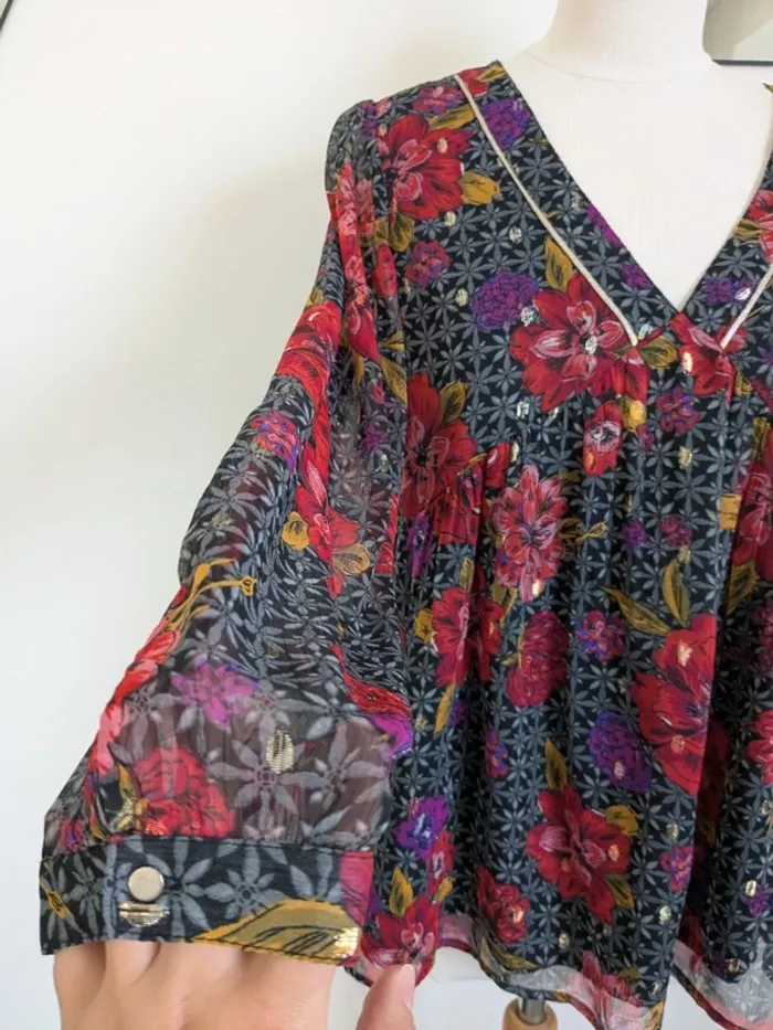 Blouse fleurie T38 : Promod - photo numéro 4