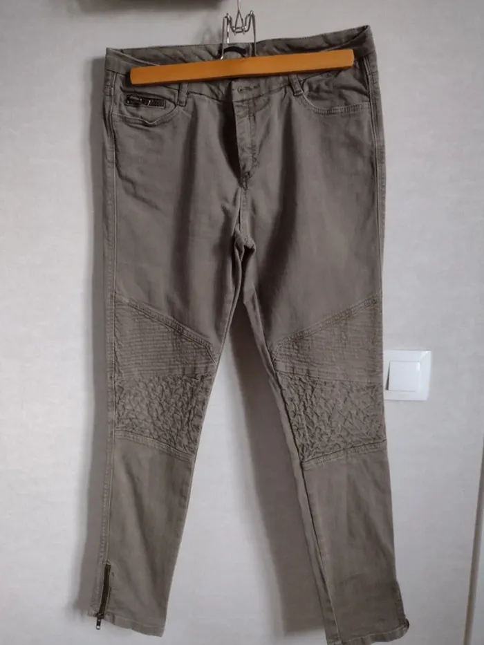 Pantalon femme kaki IKKS