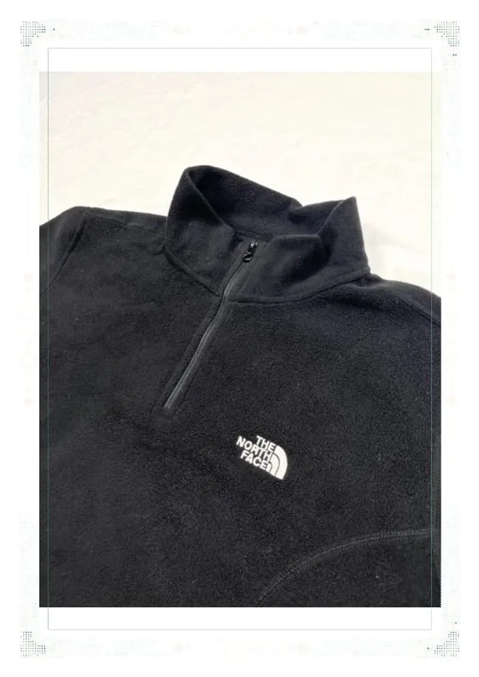 The North Face polaire demi zip noir femme taille L polyester - photo numéro 4