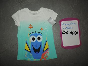tee shirt disney store taille 7-8 ans