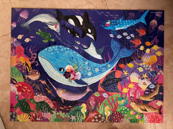 Puzzle crocodile creek océan dream baleine 36 pièces - photo numéro 2