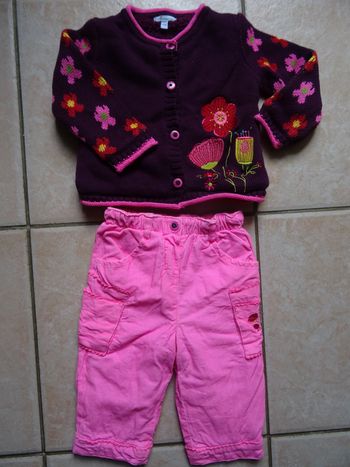 Ensemble gilet- pantalon 9 mois