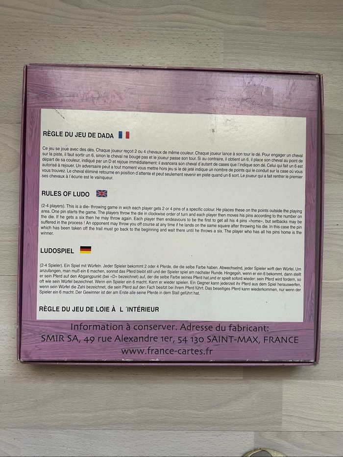 Le Jeu de Dada-Oie – coffret double Ludo/Jeu de l’oie (Ducale) - photo numéro 3