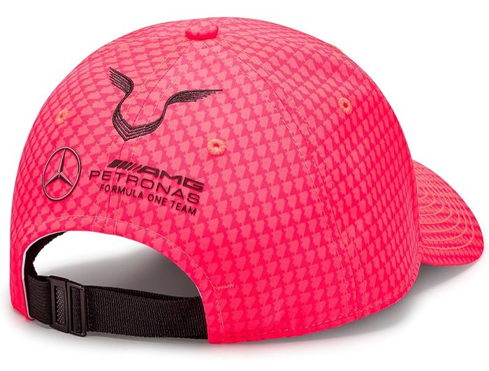 Casquette Mercedes Petronas AMG Rose Fluo - photo numéro 3