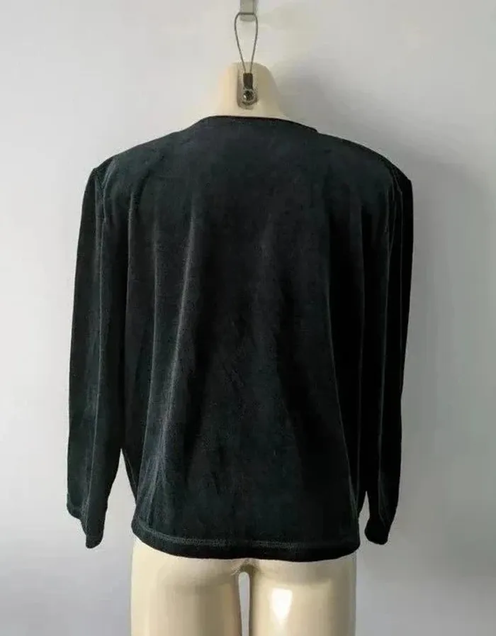 Veste en velours broderie dorée - Marc Orian - taille 44/46 - photo numéro 4