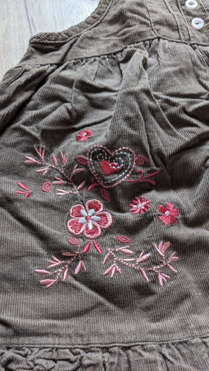 Robe marron et Rose les bébés sont comme ça 18 Mois - photo numéro 3