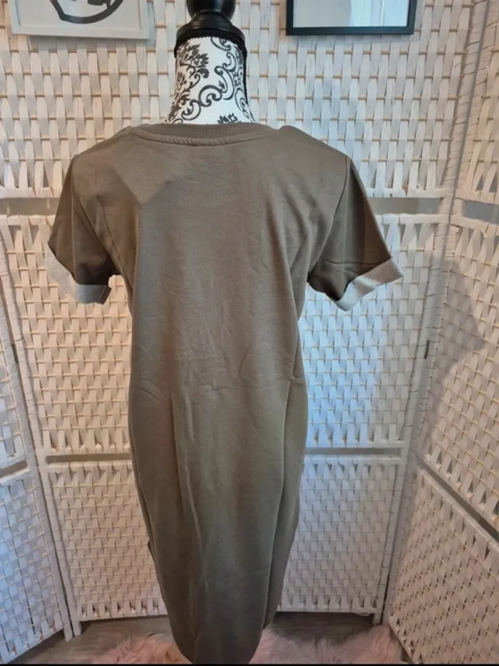 💕Jolie Robe T-shirt / Sweat Kaki JDY femmeTaille M/ 38 💕 - photo numéro 4