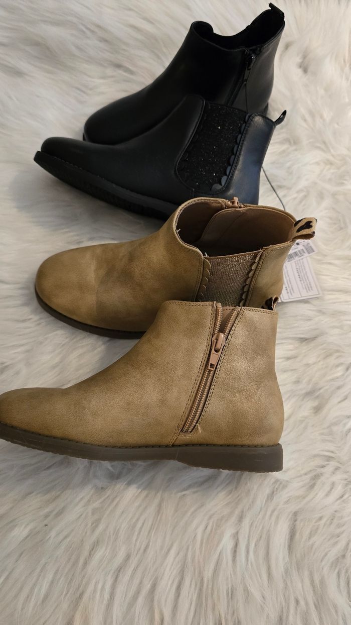 Neuves (non portées) 😍🤩⚘️🩷 superbes lot de deux paires de bottines fille pointure 33 😍🤩⚘️🩷 - photo numéro 6