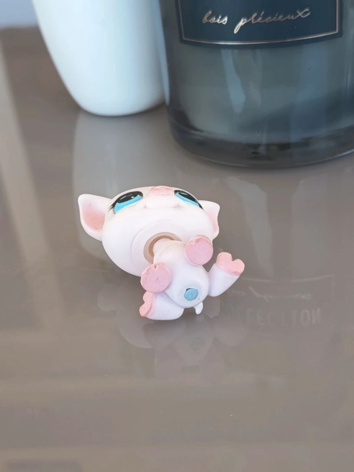 Littlest Pet Shop #87 or #305 white pink pig - photo numéro 3