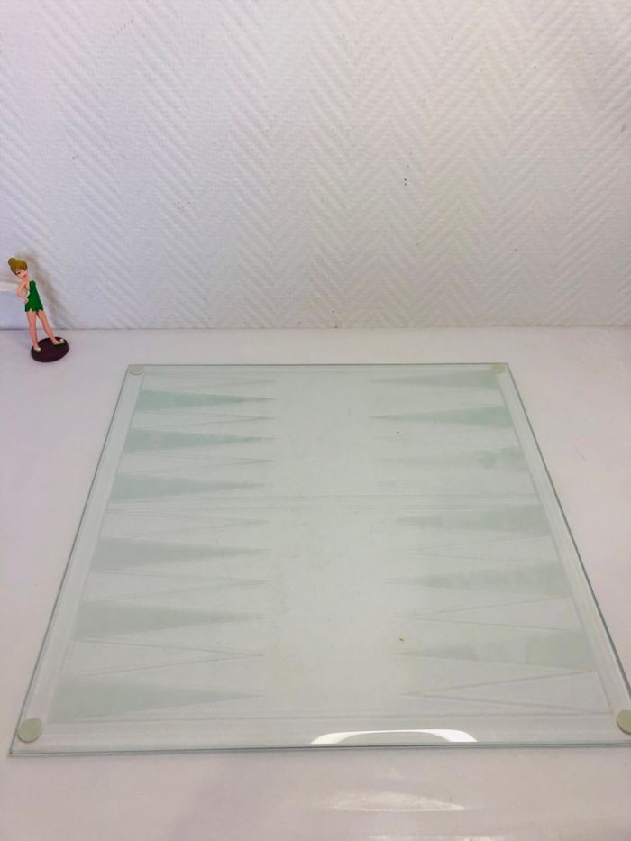 3 en 1 en verre échiquier, dames, backgammon - photo numéro 4