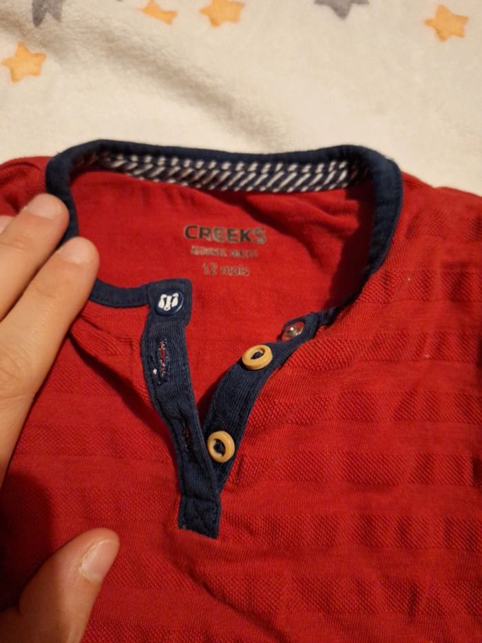 Tee-shirt Creeks rouge - photo numéro 4