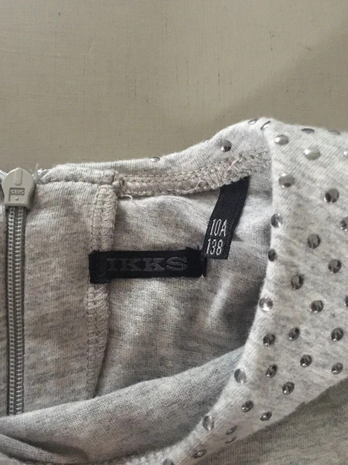 Robe grise IKKS 10 ans - photo numéro 5