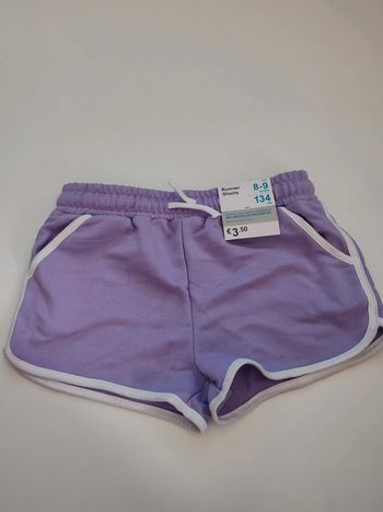 Short violet 8-9 ans
