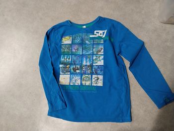 haut tee shirt manches longeus garcon 8 ans