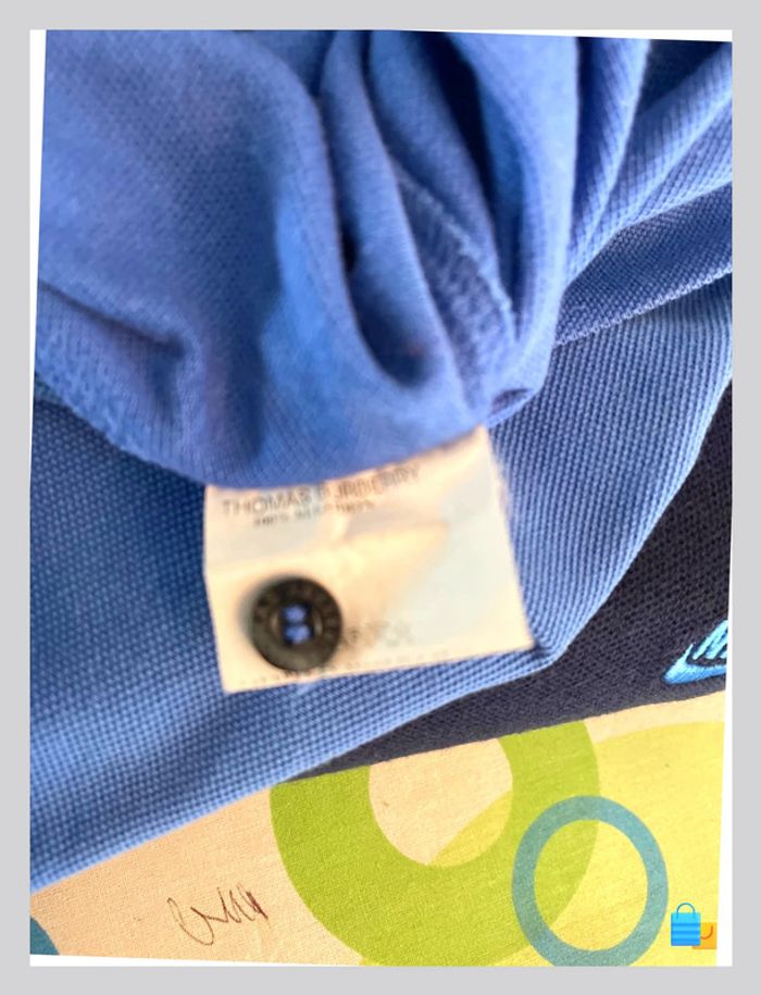 đ Polo homme Burberry authentique â Taille XL â Coloris bleu - photo numĂ©ro 5