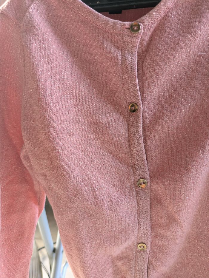 Gilet rose à paillettes - photo numéro 2