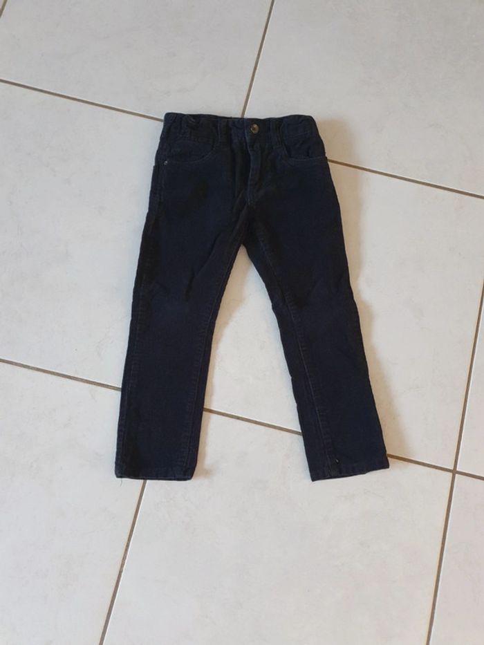 Pantalon garçon imitation velours okaidi 4 ans HIV - photo numéro 2