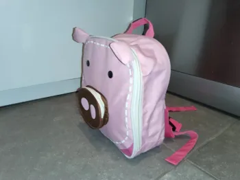 Sac a dos cochon 24x24x8cm