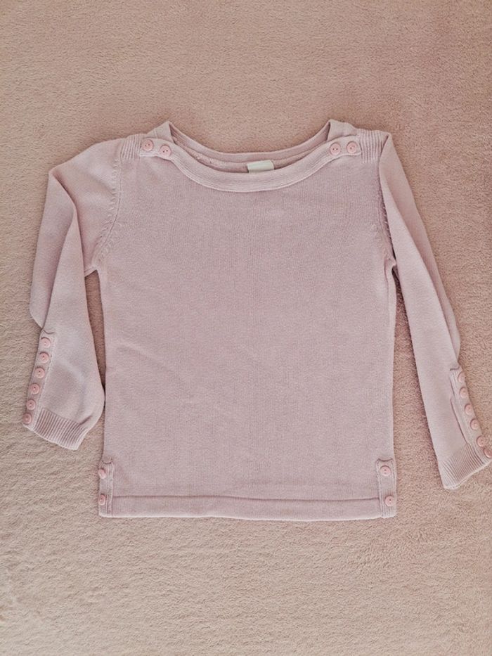 Pull Palomino 3 ans en coton rose clair