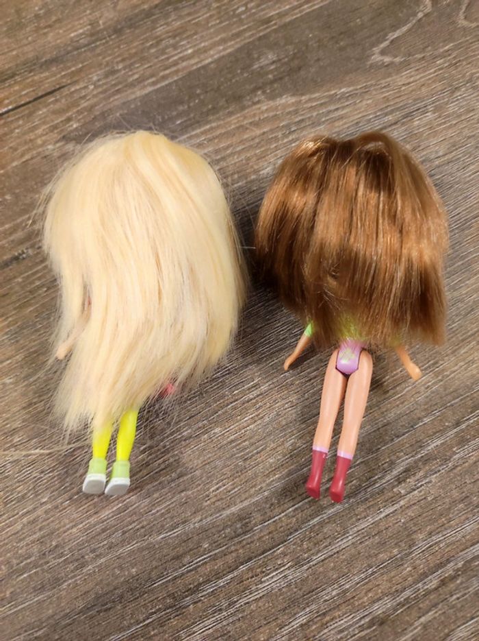 Lot de 2 petites poupées pour fille - photo numéro 3