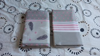 Lot 2 draps 1 personne