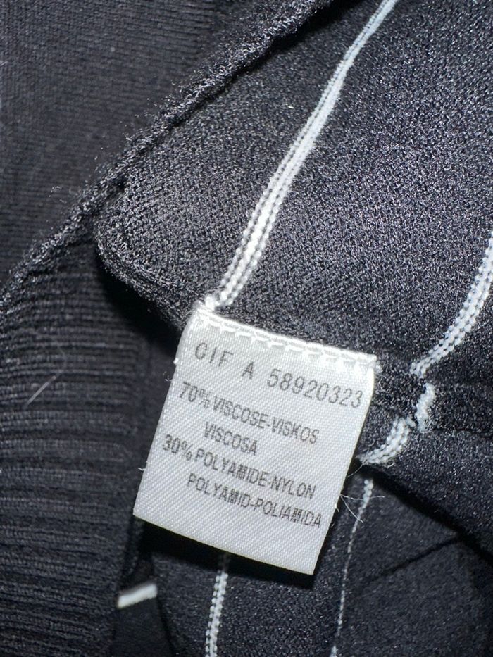 Cardigan marinière noir et blanc Anne Weyburn T38/40 M/L - photo numéro 3